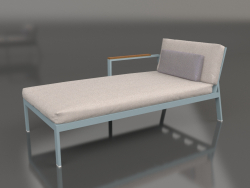 Sofa module, section 2 left (Blue gray)