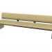 3d model Bench with back RB220 2 - preview