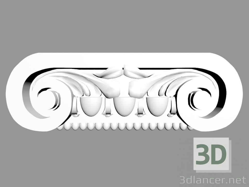 modèle 3D Pilaster (capital) PL562 - preview