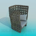 3d model Armchair with pillows - preview