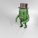 3d model cucumber - preview