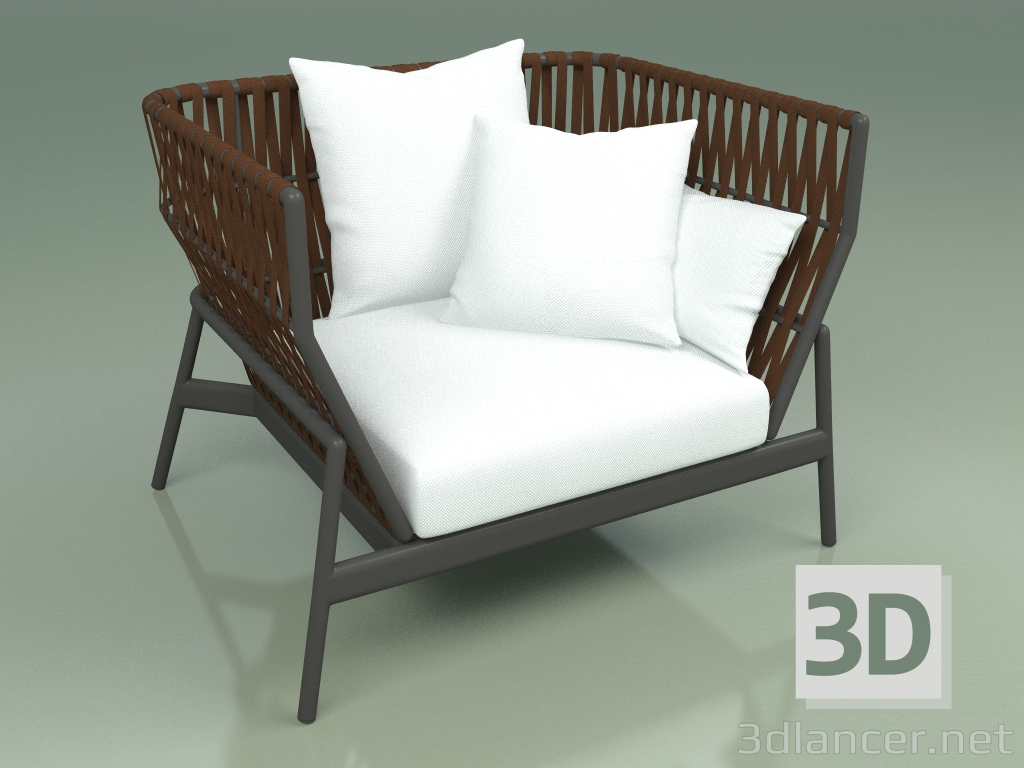 3D Modell Sofa 101 (Gürtel Braun) - Vorschau