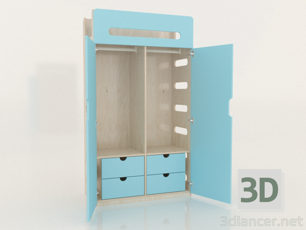 3D Modell Kleiderschrank offen MOVE WE (WBMWE1) - Vorschau