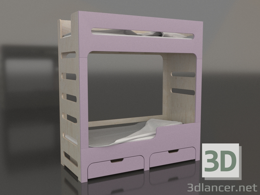 modèle 3D Lit superposé MODE HR (URDHR0) - preview