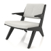 3 डी मॉडल लकड़ी के फ्रेम के साथ लाउंज कुर्सी (काला ओक) - पूर्वावलोकन