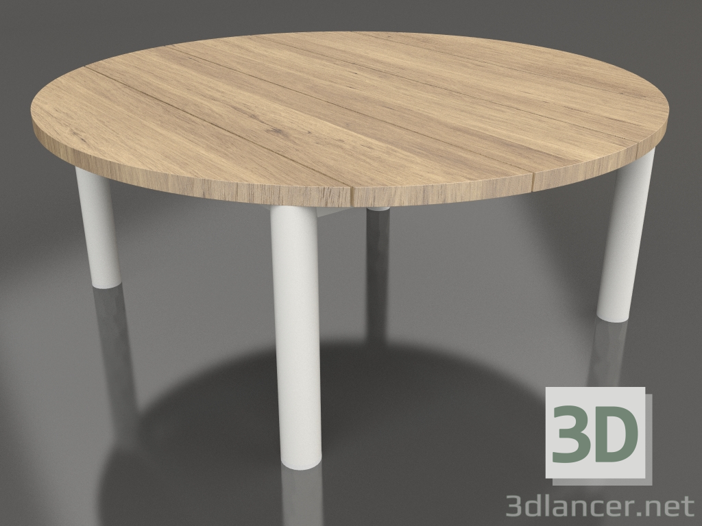 modèle 3D Table basse D 90 (Gris agate, bois Iroko) - preview