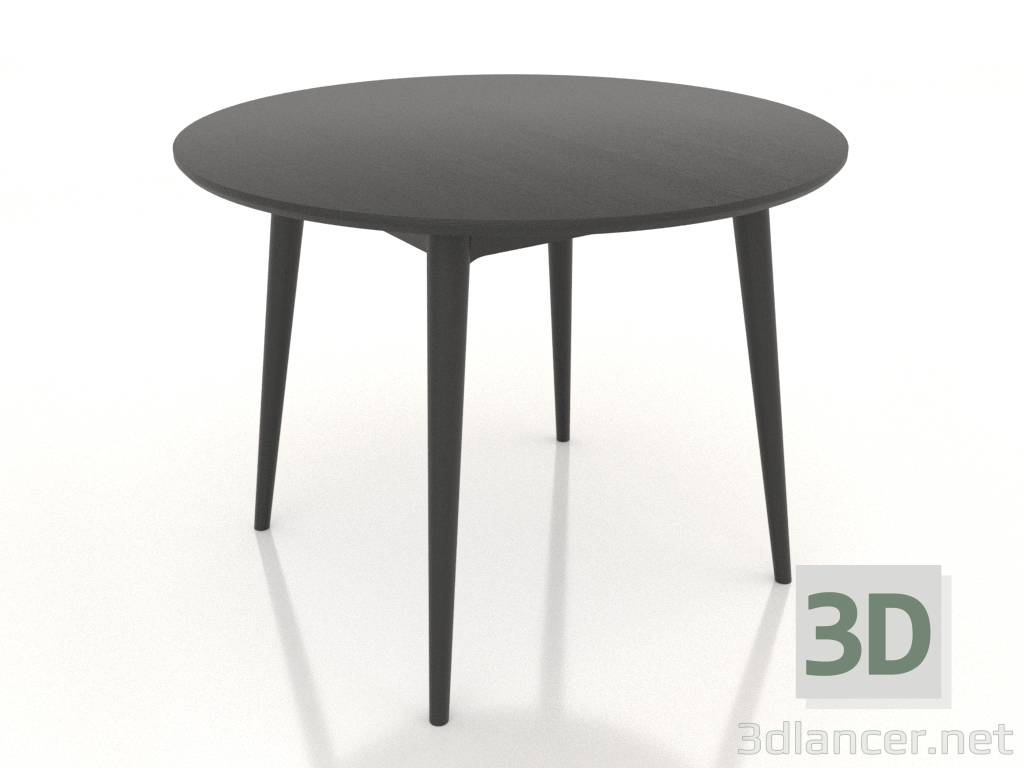 3d model Dining table Ekarma round 1000 mm (Oak black) - preview