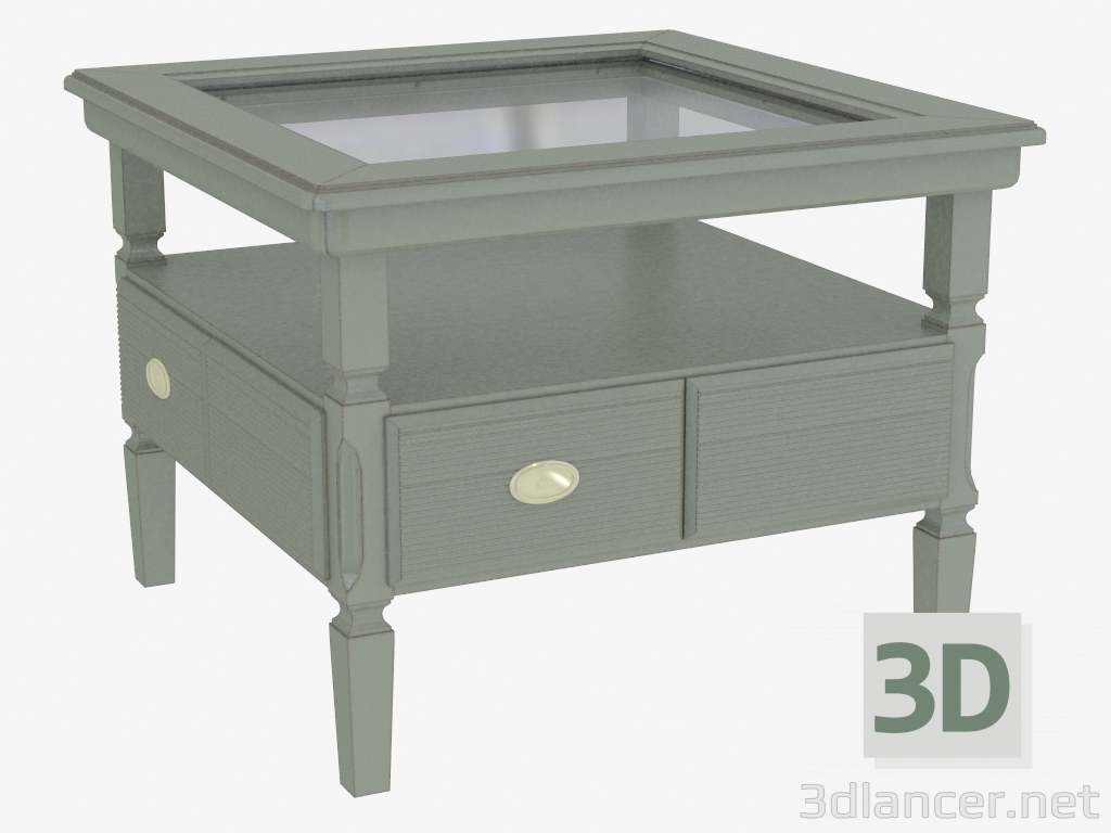 3 डी मॉडल दराज FS1111 के साथ कॉफी टेबल - पूर्वावलोकन