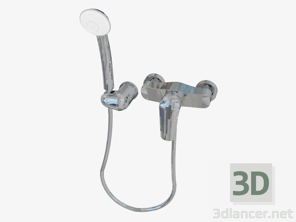modèle 3D Mitigeur de douche avec douchette Jaguar Line (BDX 041M) - preview