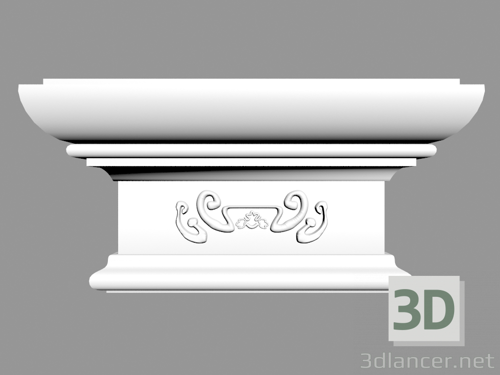 3D modeli Pilaster (sermaye) PL564 - önizleme