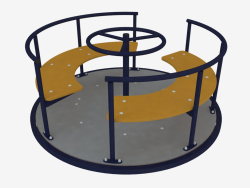 Children's playground carousel (6508)