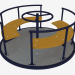 3d model Children's playground carousel (6508) - preview