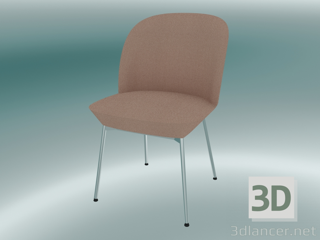 3d model Oslo Chair (Twill Weave 530, Chrome) - preview