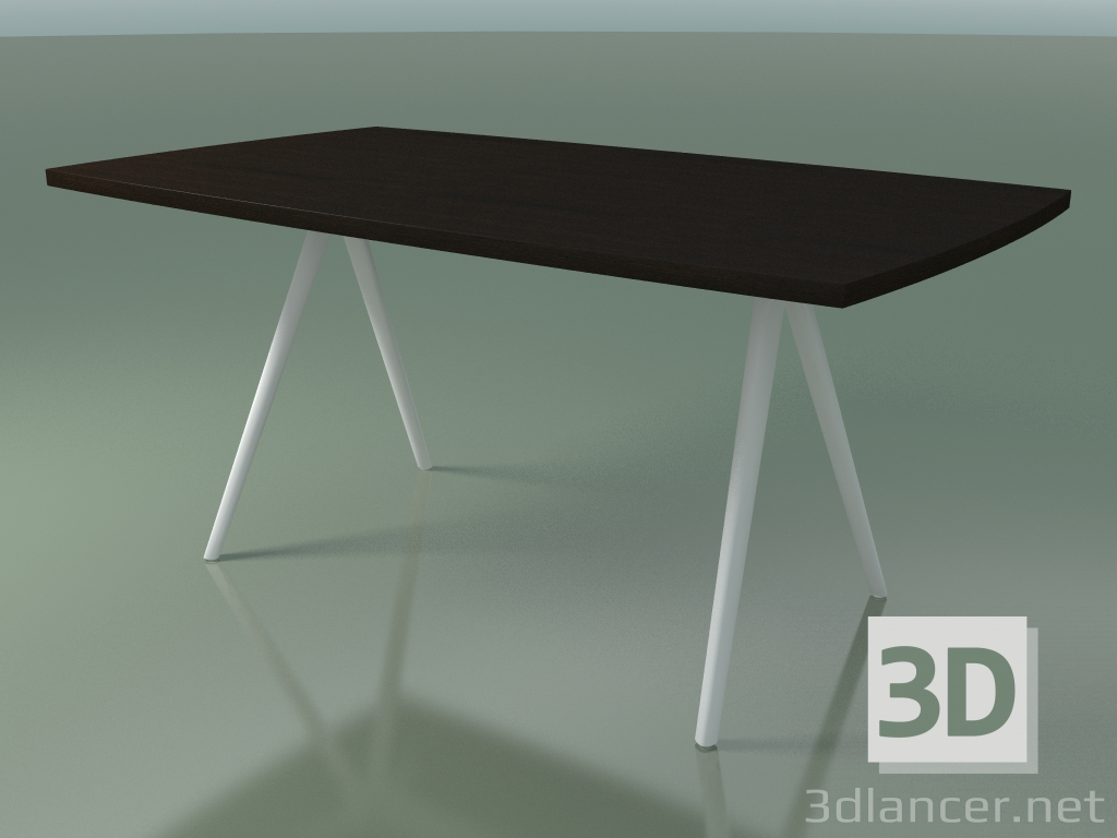 3d model Soap-shaped table 5431 (H 74 - 90x160 cm, legs 150 °, veneered L21 venge, V12) - preview