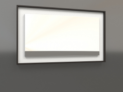 Ayna ZL 18 (750x450, beyaz, ahşap kahverengi koyu)