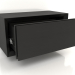 3d model Mueble TM 011 (abierto) (400x200x200, madera negro) - vista previa