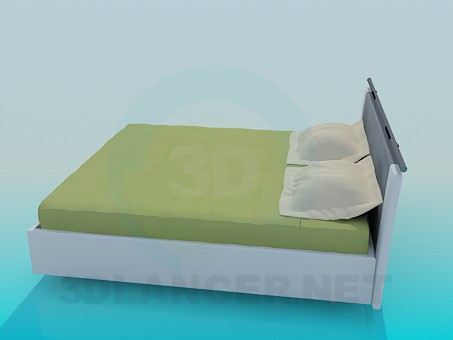 modelo 3D Cama de matrimonio - escuchar modelo 3D Cama de matrimonio - escuchar