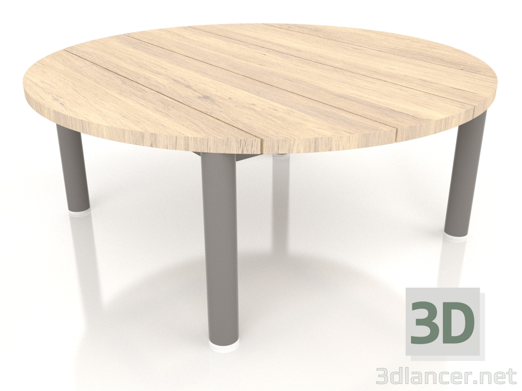 3d модель Стол журнальный D 90 (Quartz grey, Iroko wood) – превью
