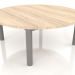 3d model Coffee table D 90 (Quartz gray, Iroko wood) - preview