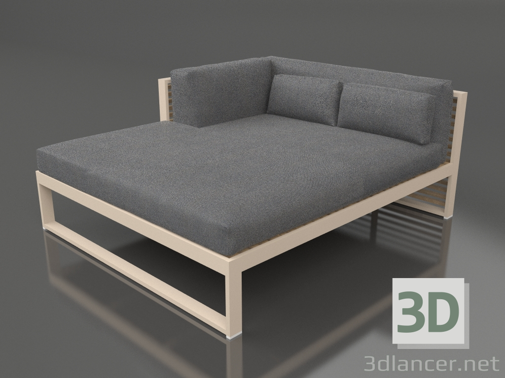 3D modeli XL modüler kanepe, sol bölüm 2 (Kum) - önizleme