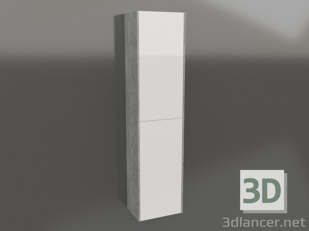 3D modeli Askılı kalem kutusu 36,5 cm (MOB0535BS+MOB0735W) - önizleme