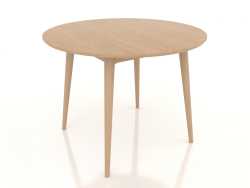Tavolo da pranzo Ekarma rotondo 1000 mm (Rovere sbiancato)