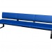 3d model Bench with backrest RB220 4 - preview