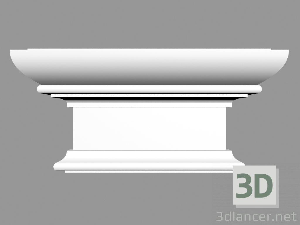 3D Modell Pilaster (Hauptstadt) PL565 - Vorschau