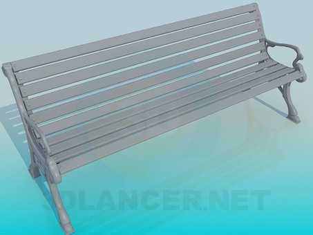 3d model Bench - preview 3d model Bench - preview