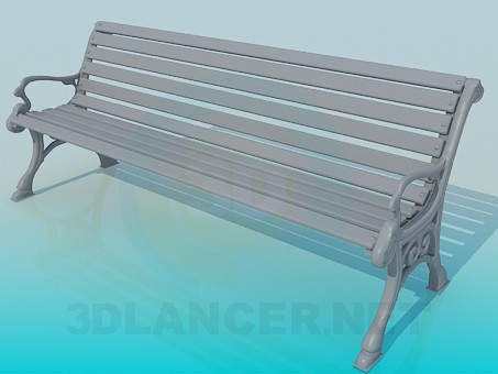 3d model Bench - preview 3d model Bench - preview