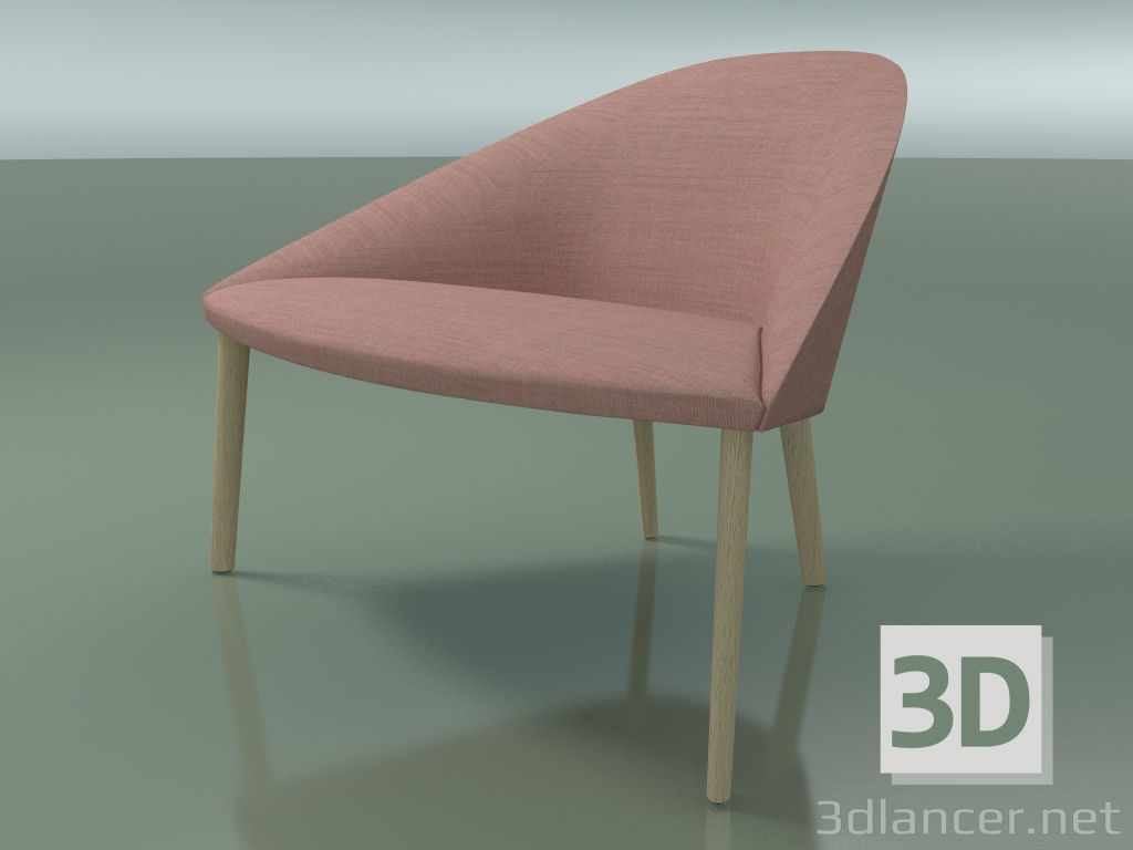 3D Modell Sessel 4304 (M-96 cm, 4 Holzbeine, gebleichte Eiche) - Vorschau