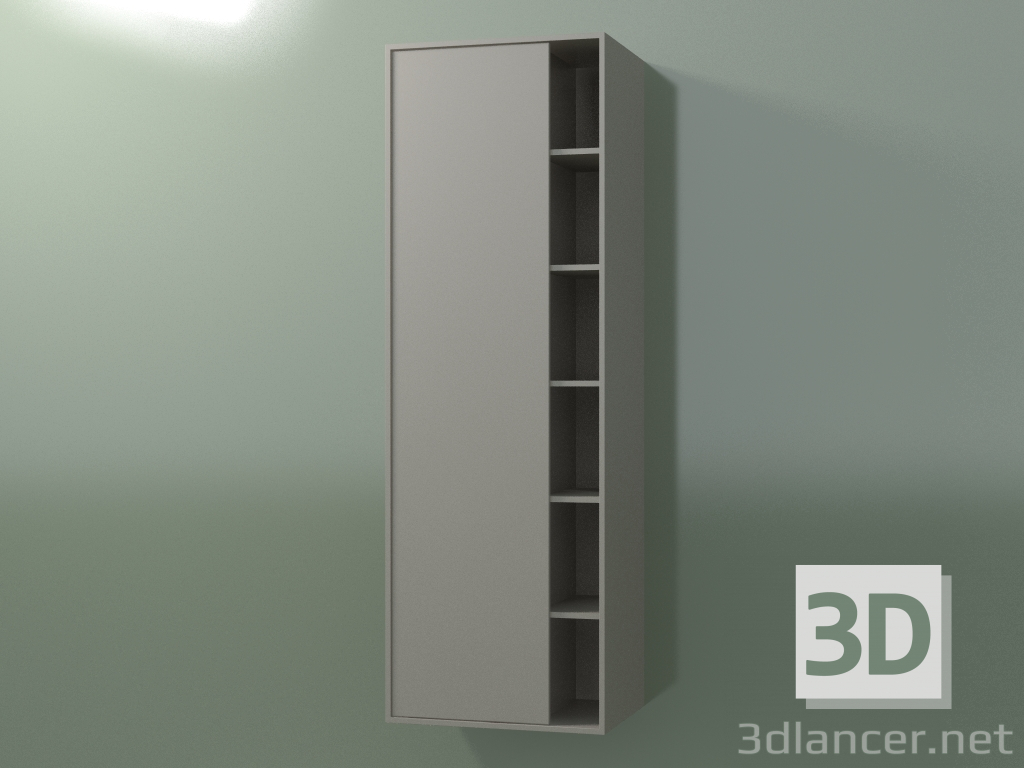 Modelo 3d Armário de parede com 1 porta esquerda (8CUCEDS01, Clay C37, L 48, P 36, H 144 cm) - preview