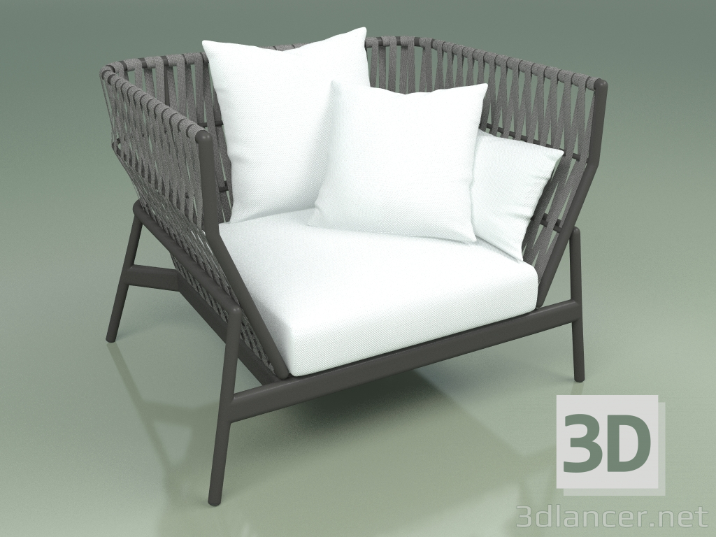 modèle 3D Canapé 101 (Ceinture Gris) - preview