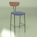 3d модель Барный стул Apel (синий) – превью