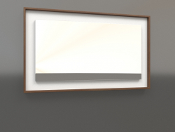 Specchio ZL 18 (750x450, bianco, legno marrone chiaro)