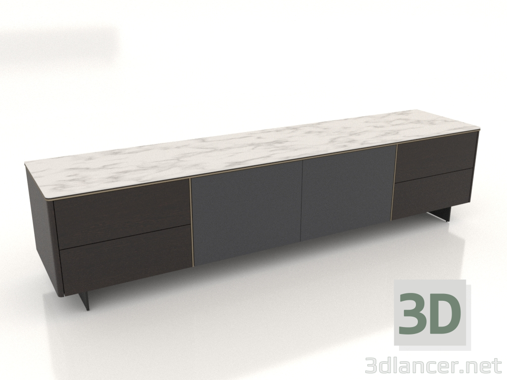modello 3D Porta TV ALISTER (BRV2111-3) - anteprima