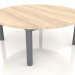 3d model Coffee table D 90 (Anthracite, Iroko wood) - preview