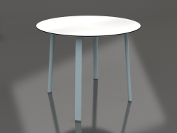 Mesa de jantar redonda Ø90 (azul cinza)