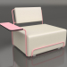 3D Modell Loungesessel mit linker Armlehne (Pink) - Vorschau
