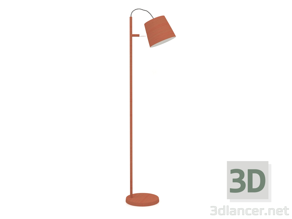 3d model Floor lamp Buckle Head (Copper) - preview