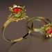 3D modeli "Kırmızı çiçek" ring - önizleme