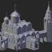 3D Modell Suzdal. Fürbitte Kathedrale mit einem Glockenturm - Vorschau