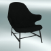 Modelo 3d Chaise lounge Catch (JH13, 82x92 A 86cm, Couro - Seda preta) - preview