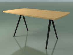 Стол со столешницей в форме мыла 5431 (H 74 - 90x160 cm, ножки 150 °, veneered L22 natural oak, V44)