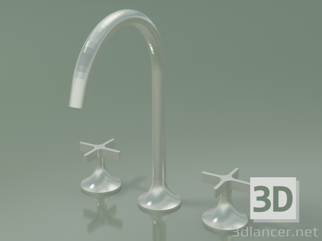 3d model Mixer with two handles and three mounting holes (20 713 809-060010) - preview