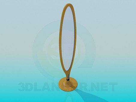 3d model Floor mirror - preview 3d model Floor mirror - preview