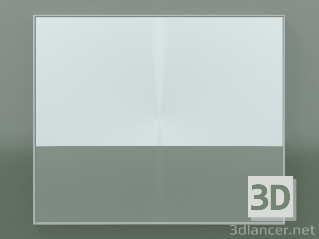 modello 3D Specchio Rettangolo (8ATCL0001, Glacier White C01, Н 60, L 72 cm) - anteprima