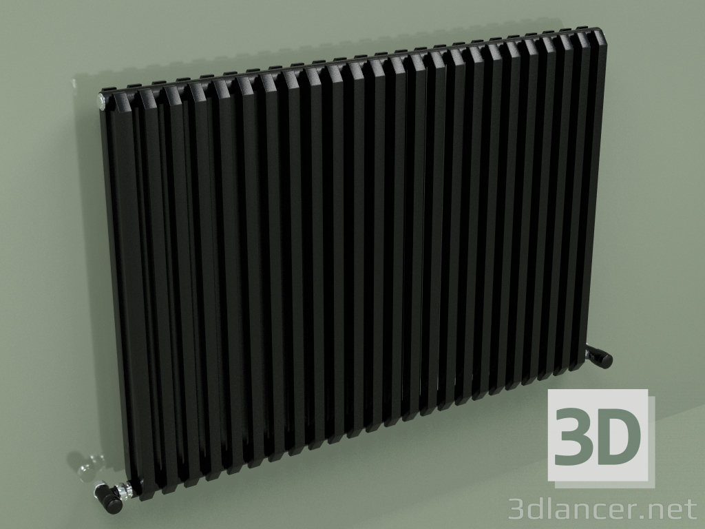 3 डी मॉडल रेडिएटर SAX 2 (एच 680 24 ईएल, ब्लैक - आरएएल 9005) - पूर्वावलोकन