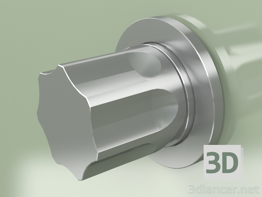 modello 3D Miscelatore monocomando a parete Ø 43 mm (17 43 T, AS) - anteprima