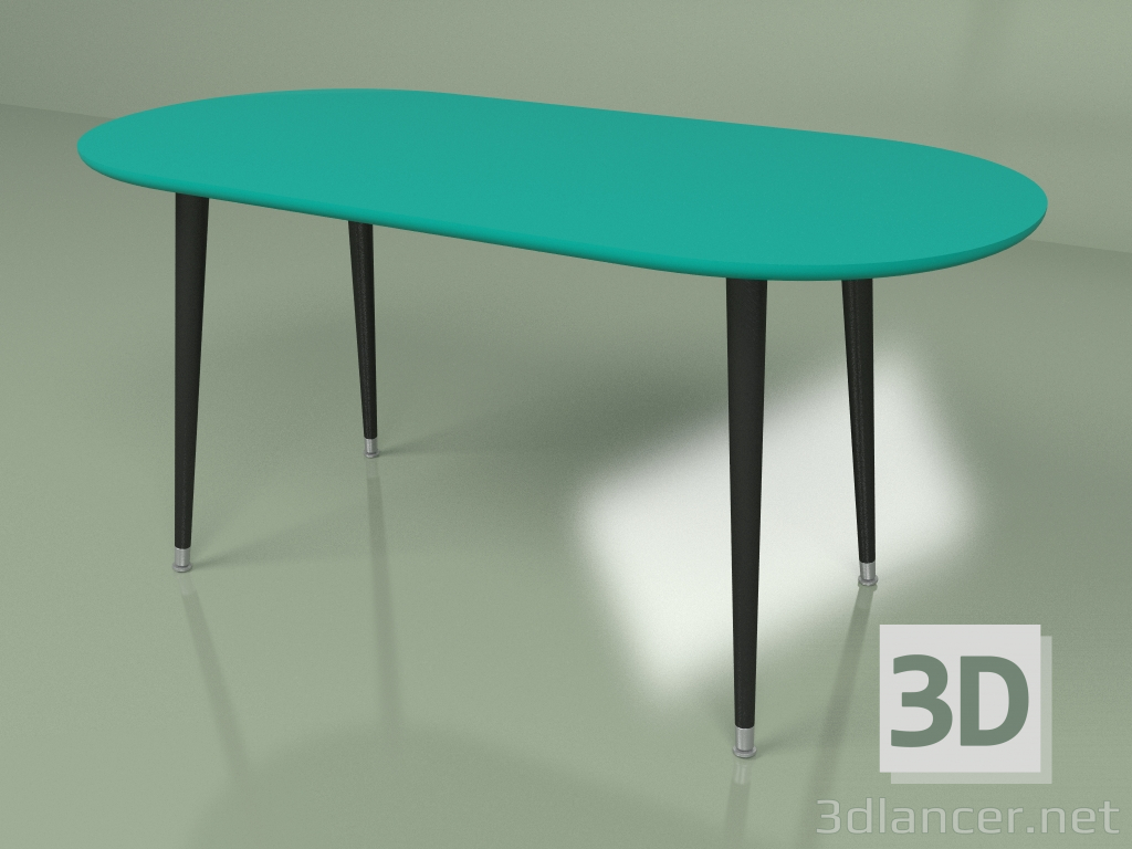 3d модель Журнальный столик Soap краска (бирюзовый) – превью